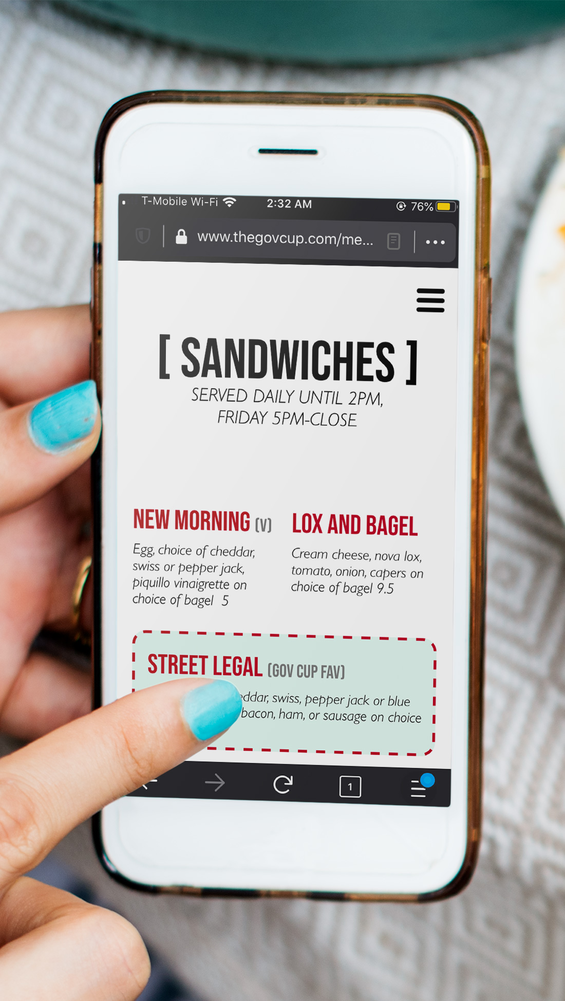 Mobile mockup