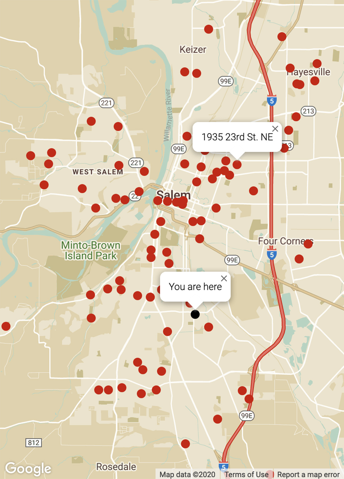 Salem Reads Map